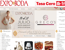 Tablet Screenshot of expoboda.com.gt